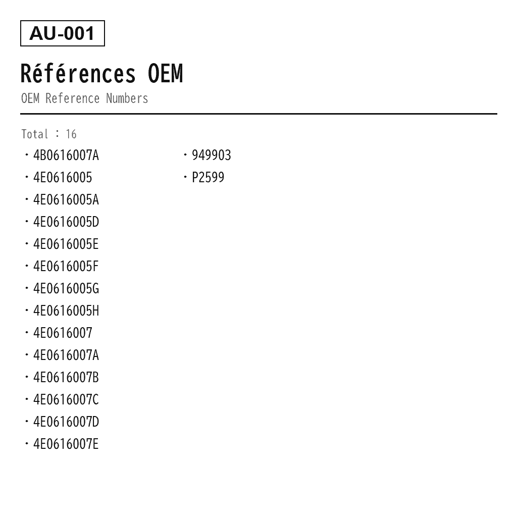 Audi A8 D3 Compresseur de Suspension Pneumatique (4B0616007A, 4E0616005, 4E0616005A, 4E0616005D, 4E0616005E, 4E0616005F, 4E0616005G, 4E0616005H, 4E0616007, 4E0616007A, 4E0616007B, 4E0616007C, 4E0616007D, 4E0616007E, 949-903, P-2599) 3