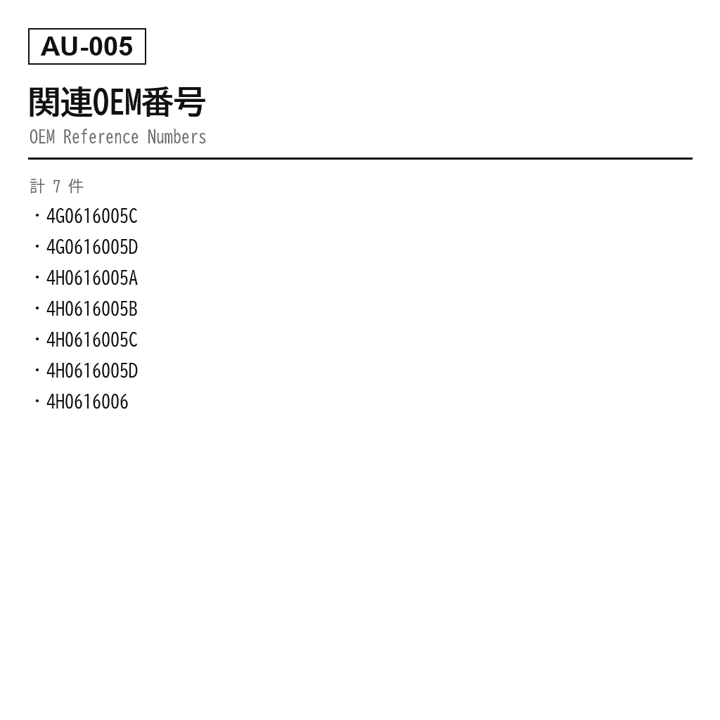 Audi（アウディ） A6 A7 C7/4G A8 D4/4H 2011-2018 エアサスペンションコンプレッサー（4G0616005C, 4G0616005D, 4H0616005A, 4H0616005B, 4H0616005C, 4H0616005D, 4H0616006） 3