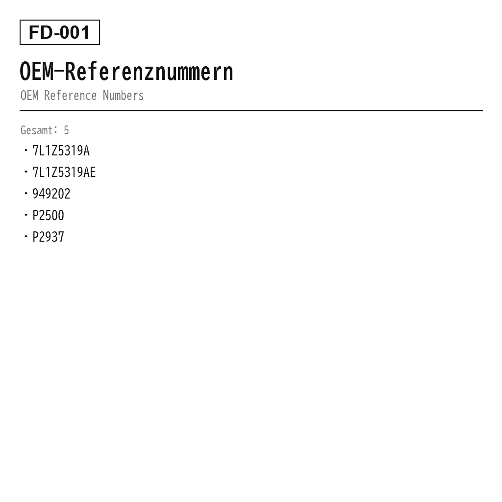 Ford Expedition 2007-2016 Luftfederkompressor (7L1Z5319A, 7L1Z5319AE, 949-202, P-2500, P-2937) 3