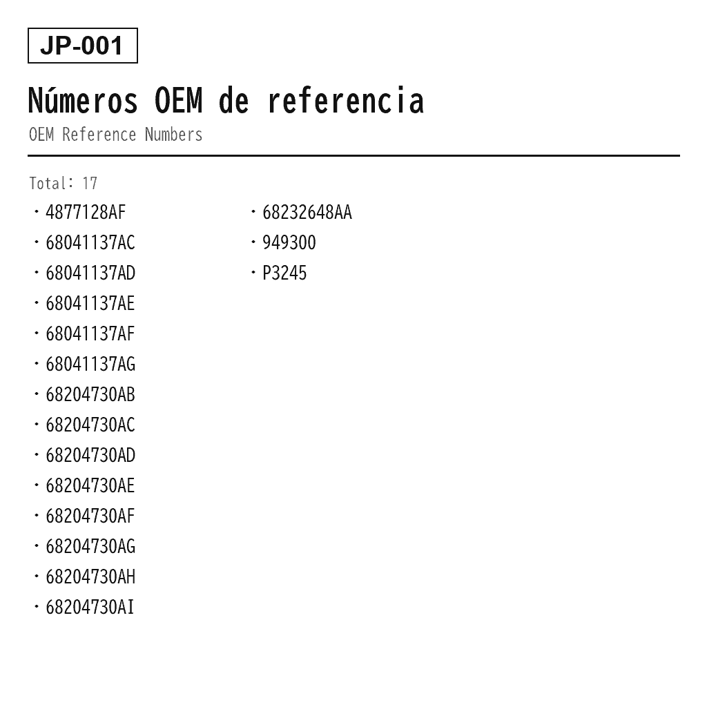 Jeep Grand Cherokee WK2 2011-2023 Compresor de Suspensión Neumática (4877128AF, 68041137AC, 68041137AD, 68041137AE, 68041137AF, 68041137AG, 68204730AB, 68204730AC, 68204730AD, 68204730AE, 68204730AF, 68204730AG, 68204730AH, 68204730AI, 68232648AA, 949-300, P-3245) 3