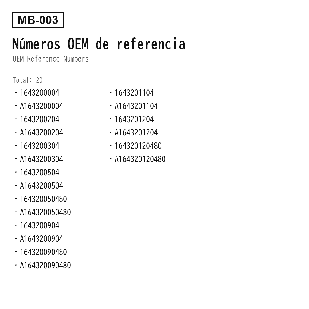 Mercedes Benz GL-Class X164 M-Class W164 2006-2012 Compresor de Suspensión Neumática (1643200004, 1643200204, 1643200304, 1643200504, 164320050480, 1643200904, 164320090480, 1643201104, 1643201204, 164320120480) 3
