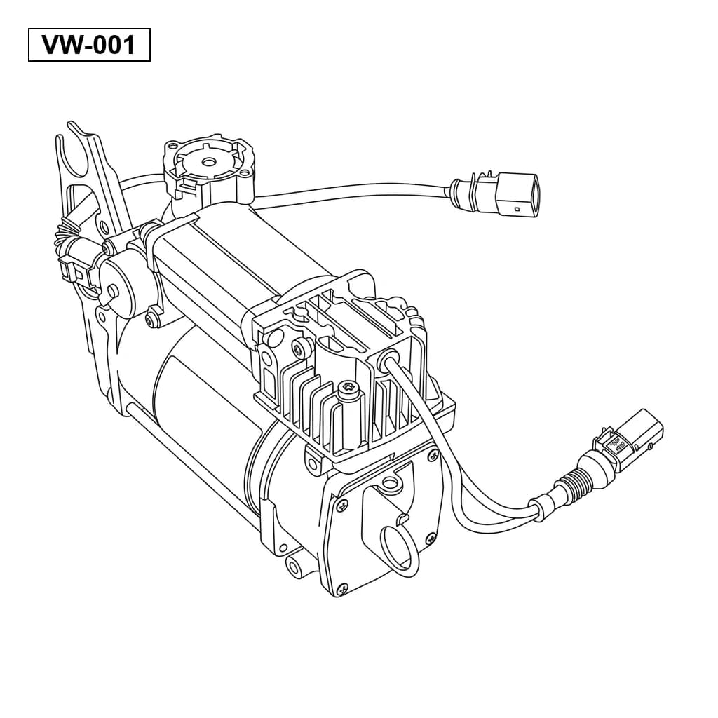 VolksWagen Touareg 7L 2002-2010 空气悬挂压缩机