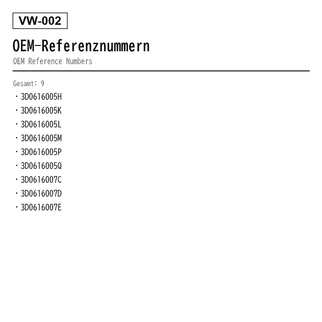 VolksWagen Phaeton 3D 2003-2012 Luftfederkompressor (3D0616005H, 3D0616005K, 3D0616005L, 3D0616005M, 3D0616005P, 3D0616005Q, 3D0616007C, 3D0616007D, 3D0616007E) 3