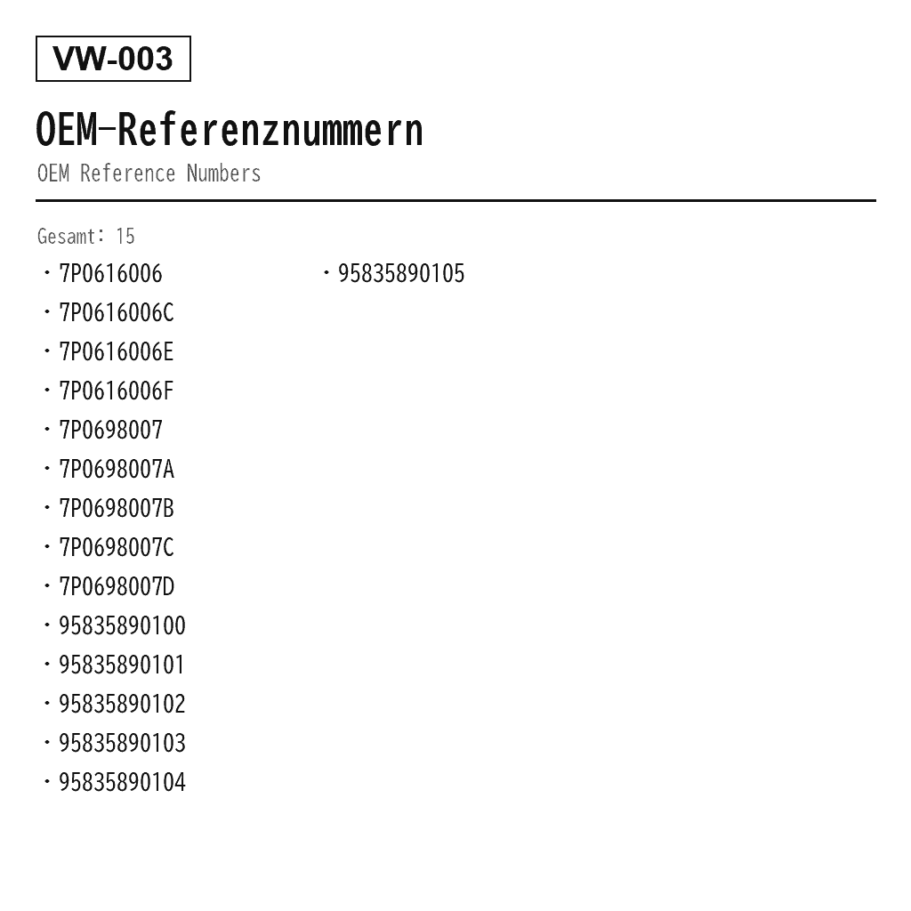 VolksWagen Touareg 7P Luftfederkompressor (7P0616006, 7P0616006C, 7P0616006E, 7P0616006F, 7P0698007, 7P0698007A, 7P0698007B, 7P0698007C, 7P0698007D, 95835890100, 95835890101, 95835890102, 95835890103, 95835890104, 95835890105) 3