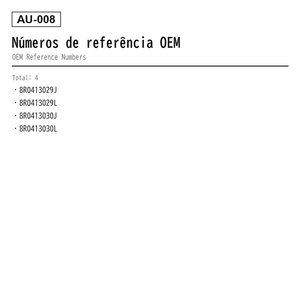 Audi Q5 8R 2009-2017 Dianteiro Amortecedor de Suspensão Pneumática (8R0413029J, 8R0413029L, 8R0413030J, 8R0413030L) 3