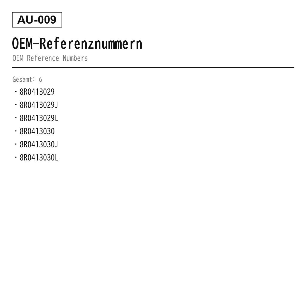 Audi Q5 8R 2009-2017 Vorne Luftfederungs-Stoßdämpfer (8R0413029, 8R0413029J, 8R0413029L, 8R0413030, 8R0413030J, 8R0413030L) 3