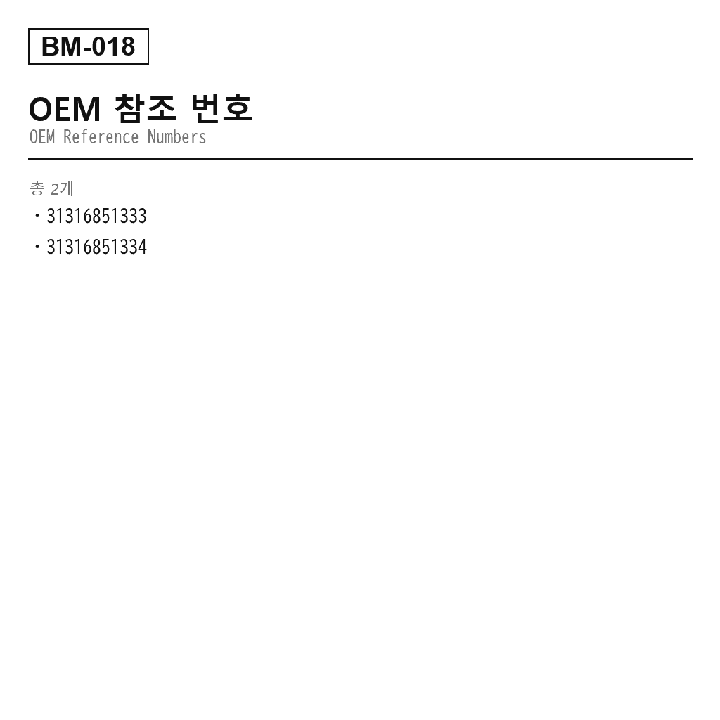 BMW X1 E84 2010-2015 프론트 에어 서스펜션 쇼크 업소버（31316851333, 31316851334） 3