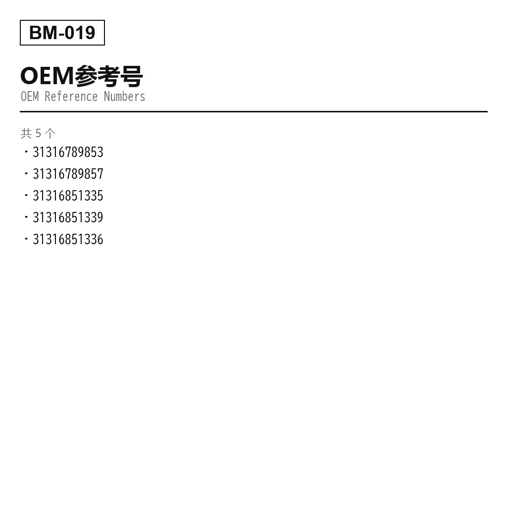 BMW X1 E84 2013-2015 前 空气悬挂减震器（31-31-6-789-853, 31-31-6-789-857, 31-31-6-851-335, 31-31-6-851-339, 31316851336） 3