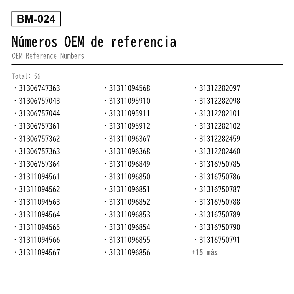 BMW 3 Series E46 1998-2005 Delantero Amortiguador de Suspensión Neumática (31306747363, 31306757043, 31306757044, 31306757361, 31306757362, 31306757363, 31306757364, 31311094561, 31311094562, 31311094563, 31311094564, 31311094565, 31311094566, 31311094567, 31311094568, 31311095910, 31311095911, 31311095912, 31311096367, 31311096368, 31311096849, 31311096850, 31311096851, 31311096852, 31311096853, 31311096854, 31311096855, 31311096856, 31312282097, 31312282098, 31312282101, 31312282102, 31312282459, 31312282460, 31316750785, 31316750786, 31316750787, 31316750788, 31316750789, 31316750790, 31316750791, 31316750792, 31316757043, 31316757044, 31316759095, 31316759096, 31316759097, 31316759098, 31316759561, 31316759562, 31331093068, 31331094733, 31331096038, 31336756965, 31336756967, 33211094568) 3