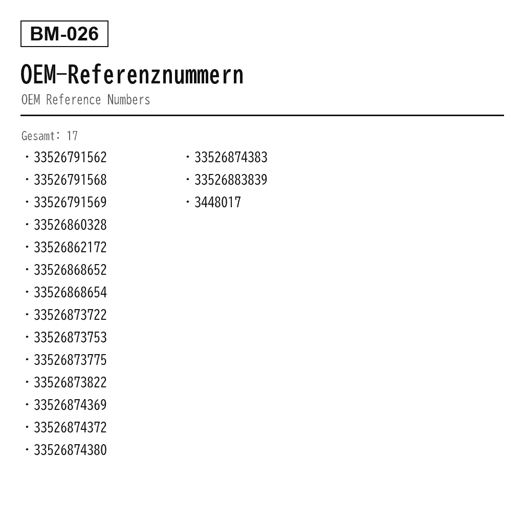 BMW 3 Series E90/E91/E92/E93 2004-2013 Hinten Luftfederungs-Stoßdämpfer (33526791562, 33526791568, 33526791569, 33526860328, 33526862172, 33526868652, 33526868654, 33526873722, 33526873753, 33526873775, 33526873822, 33526874369, 33526874372, 33526874380, 33526874383, 33526883839, 3448017) 3
