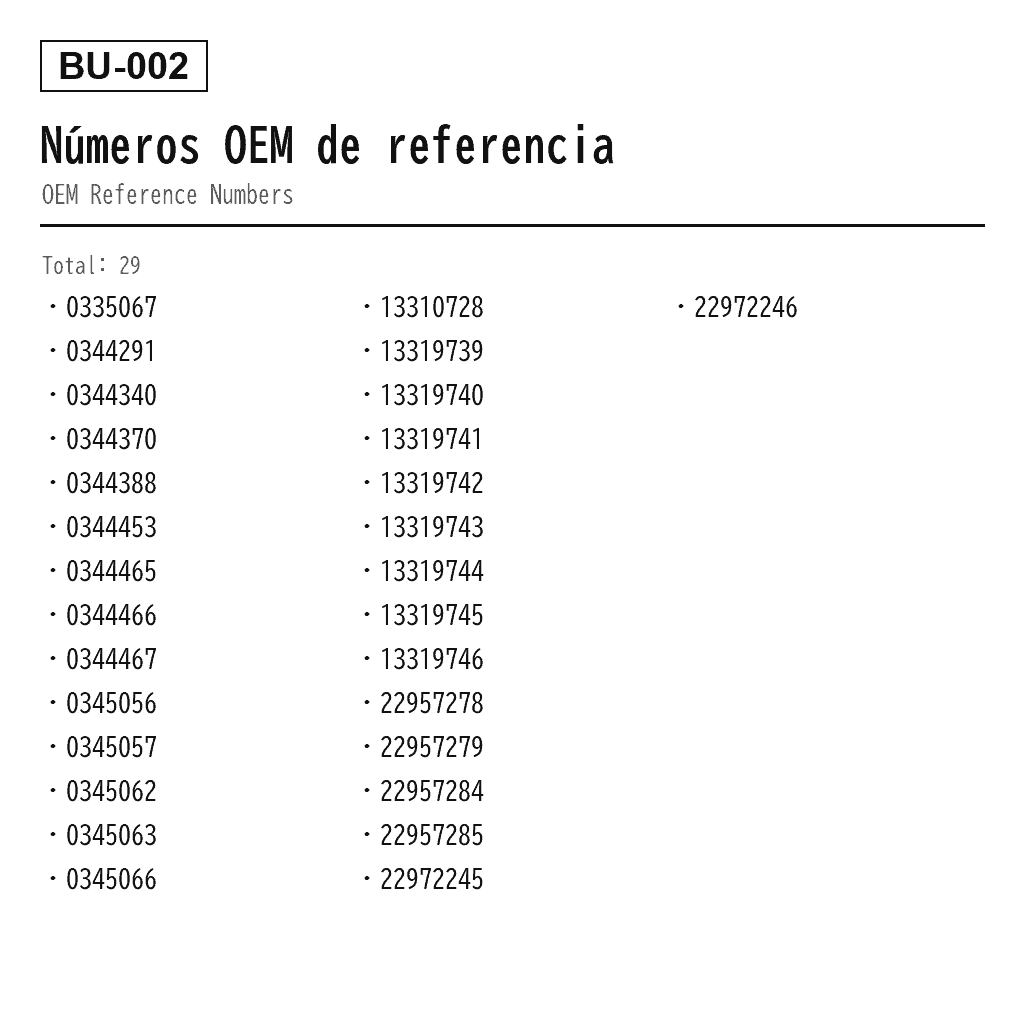 Buick Regal Delantero Amortiguador de Suspensión Neumática (0335067, 0344291, 0344340, 0344370, 0344388, 0344453, 0344465, 0344466, 0344467, 0345056, 0345057, 0345062, 0345063, 0345066, 13310728, 13319739, 13319740, 13319741, 13319742, 13319743, 13319744, 13319745, 13319746, 22957278, 22957279, 22957284, 22957285, 22972245, 22972246) 3