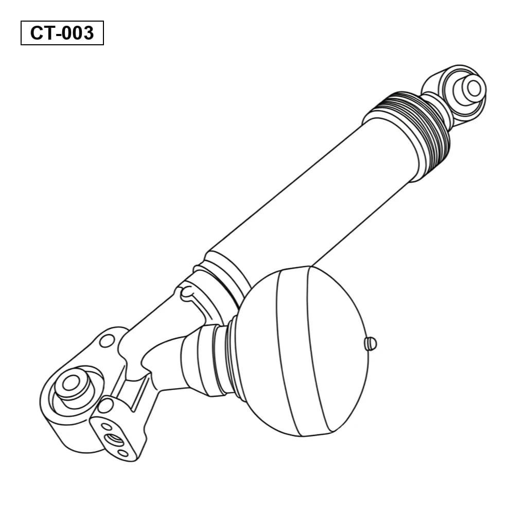 Citroen C5 III C6 2006-2017 Arrière Amortisseur de Suspension Pneumatique