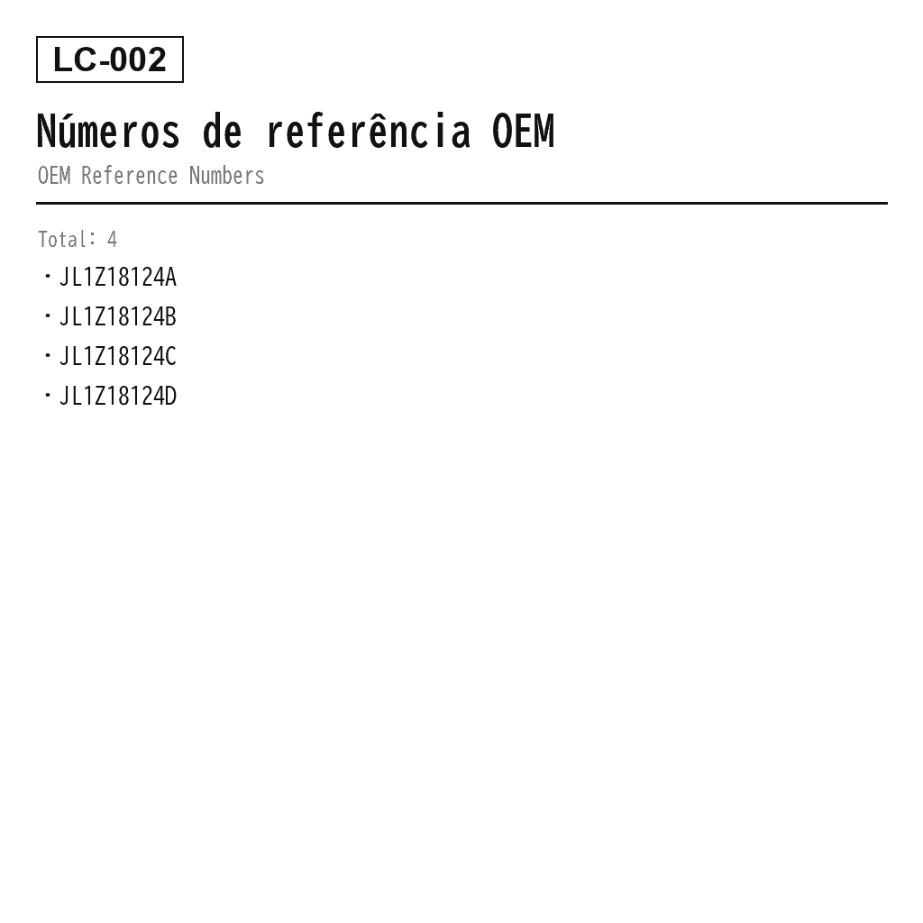 Lincoln Navigator 2018-2023 Dianteiro Amortecedor de Suspensão Pneumática (JL1Z-18124-A, JL1Z-18124-B, JL1Z-18124-C, JL1Z-18124-D) 3
