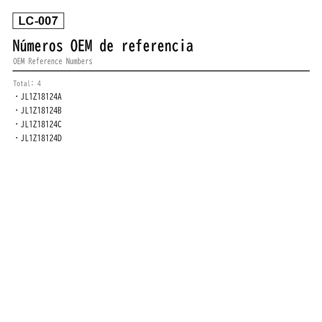 Lincoln Navigator 2018-2023 Delantero Amortiguador de Suspensión Neumática (JL1Z-18124-A, JL1Z-18124-B, JL1Z-18124-C, JL1Z-18124-D) 3