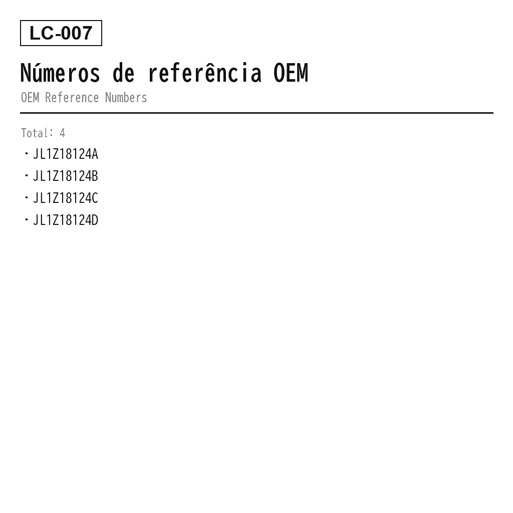 Lincoln Navigator 2018-2023 Dianteiro Amortecedor de Suspensão Pneumática (JL1Z-18124-A, JL1Z-18124-B, JL1Z-18124-C, JL1Z-18124-D) 3