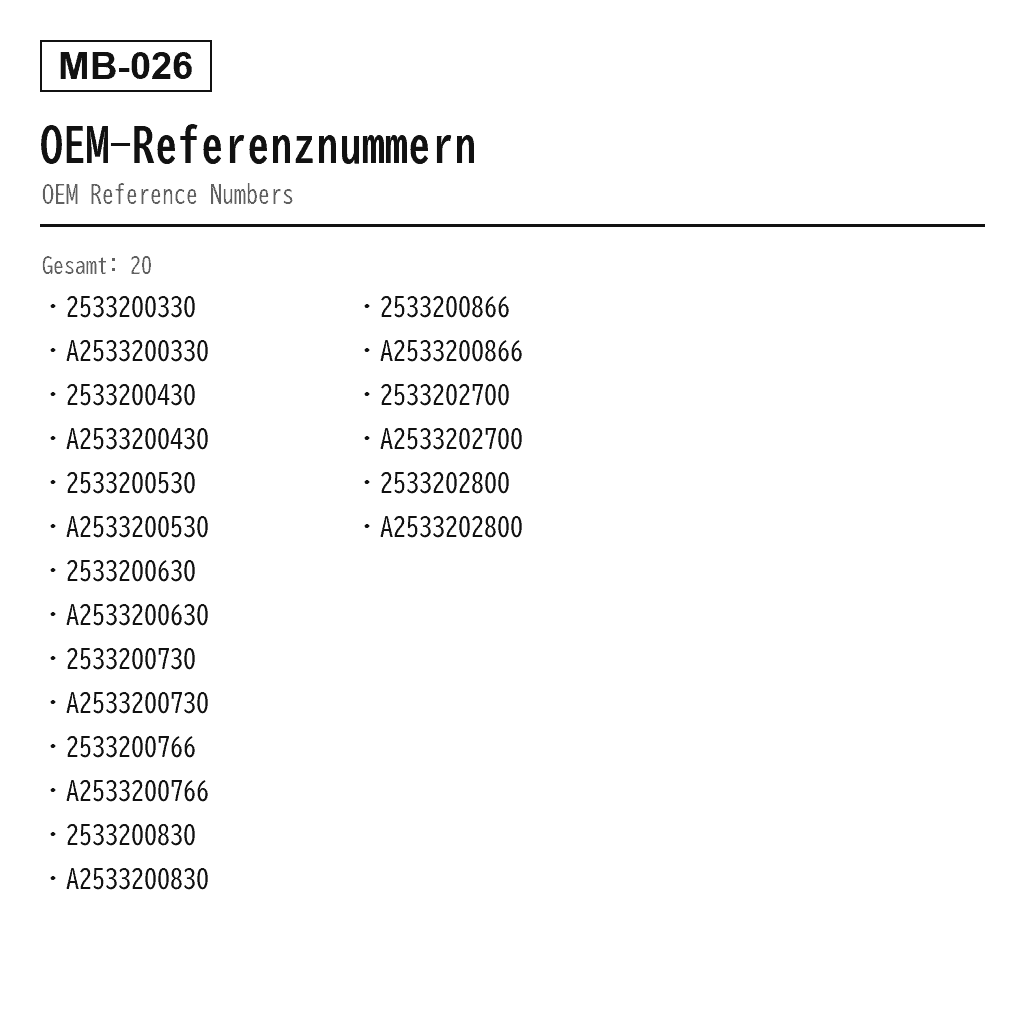 Mercedes Benz GLC X253 2016-2020 Vorne Luftfederungs-Stoßdämpfer (2533200330, 2533200430, 2533200530, 2533200630, 2533200730, 2533200766, 2533200830, 2533200866, 2533202700, 2533202800, A2533200330, A2533200430, A2533200530, A2533200630, A2533200730, A2533200830, A2533202700, A2533202800) 3