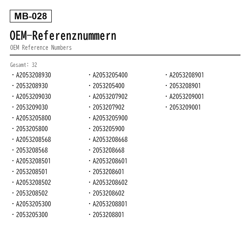 Mercedes Benz C-Class W205 C205 2015-2020 Vorne Luftfederungs-Stoßdämpfer (A2053208930, A2053209030, A2053205800, A2053208568, A2053208501, A2053208502, A2053205300, A2053205400, A2053207902, A2053205900, A2053208668, A2053208601, A2053208602, A2053208801, A2053208901, A2053209001) 3