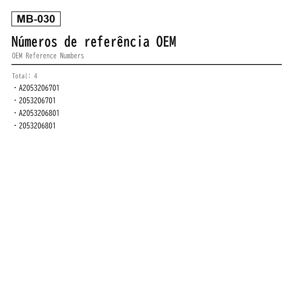 Mercedes Benz C-Class W205 2015-2020 Dianteiro Amortecedor de Suspensão Pneumática (A2053206701, A2053206801) 3