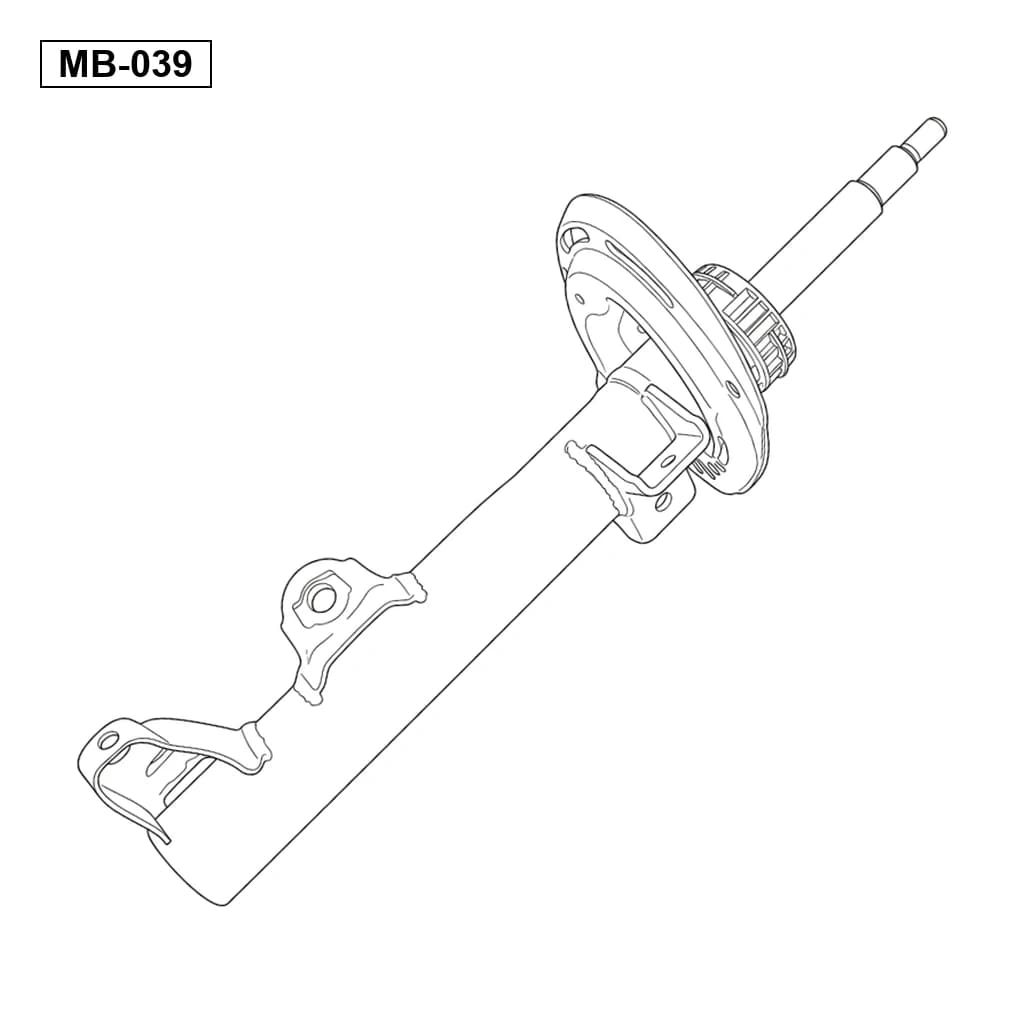 Mercedes Benz C-Class W204 2008-2016 Avant Amortisseur de Suspension Pneumatique