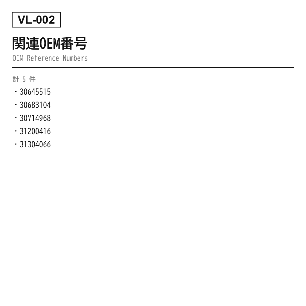 Volvo（ボルボ） XC90 I 2002-2014 フロントエアサスペンションショックアブソーバー（30645515, 30683104, 30714968, 31200416, 31304066） 3