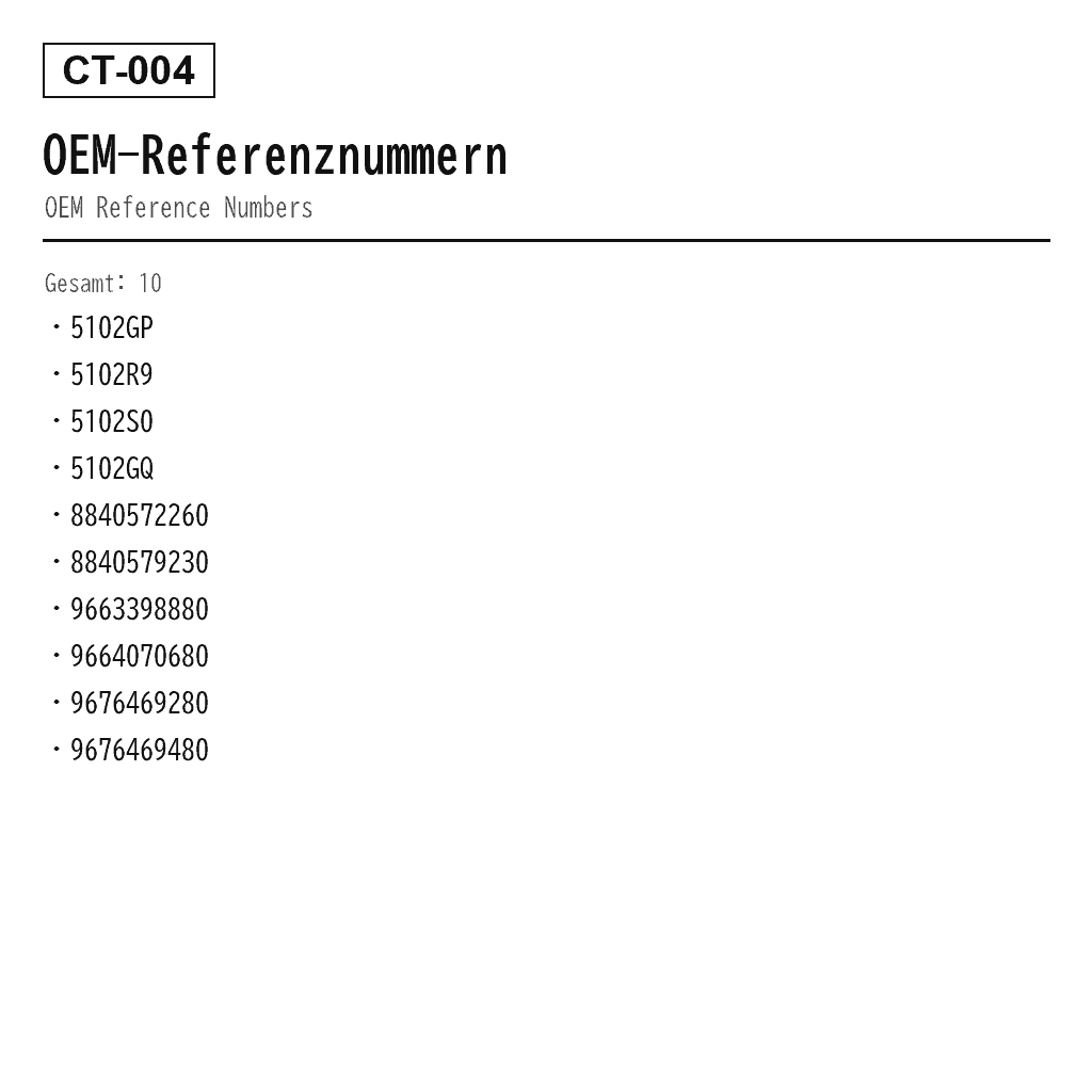 Citroen Dispatch Hinten Luftfeder (5102.GP, 5102.R9, 5102.S0, 5102GQ, 8840572260, 8840579230, 9663398880, 9664070680, 9676469280, 9676469480) 3