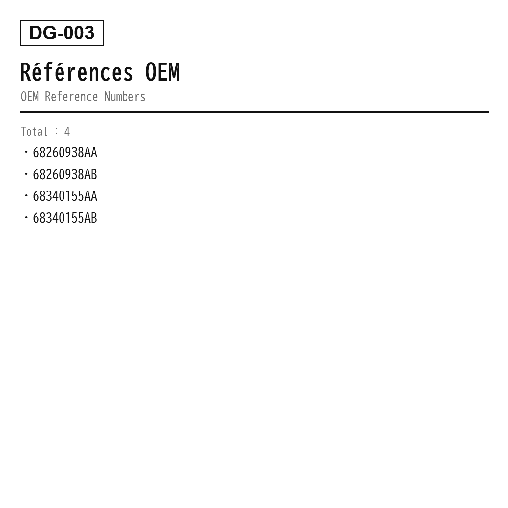 Dodge RAM 1500 DT 2019-2025 Arrière Ressort Pneumatique (68260938AA, 68260938AB, 68340155AA, 68340155AB) 3