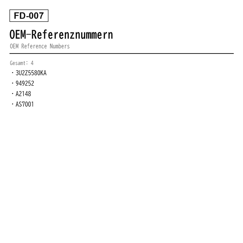 Ford Expedition 1997-2002 Hinten Luftfeder (3U2Z5580KA, 949-252, A-2148, AS-7001) 3