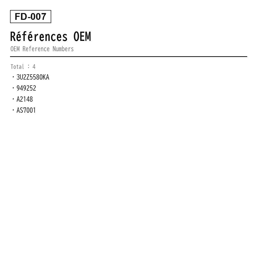 Ford Expedition 1997-2002 Arrière Ressort Pneumatique (3U2Z5580KA, 949-252, A-2148, AS-7001) 3