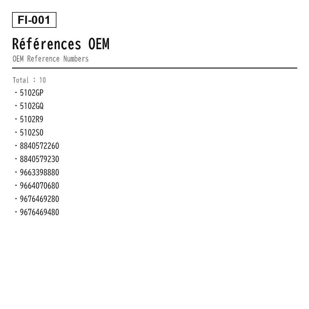 Fiat Scudo 270 Arrière Ressort Pneumatique (5102GP, 5102GQ, 5102R9, 5102S0, 8840572260, 8840579230, 9663398880, 9664070680, 9676469280, 9676469480) 3