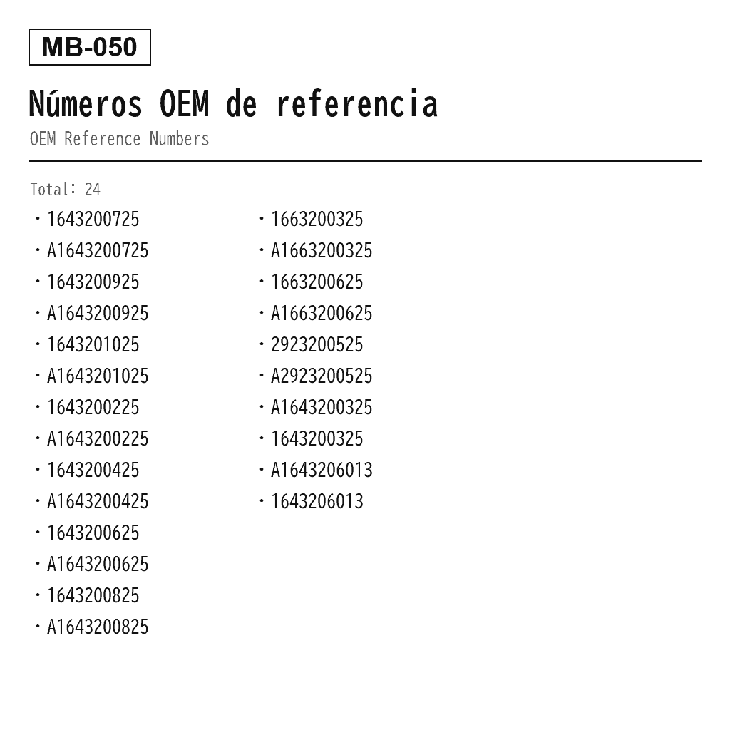 Mercedes Benz GL-Class X164 M-Class W164 2006-2012 Trasero Resorte Neumático (164-320-07-25, 164-320-09-25, 164-320-10-25, 1643200225, 1643200425, 1643200625, 1643200825, 166-320-03-25, 166-320-06-25, 2923200525, A1643200225, A1643200325, A1643200425, A1643200625, A1643200725, A1643200825, A1643200925, A1643201025, A1643206013, A1663200325) 3