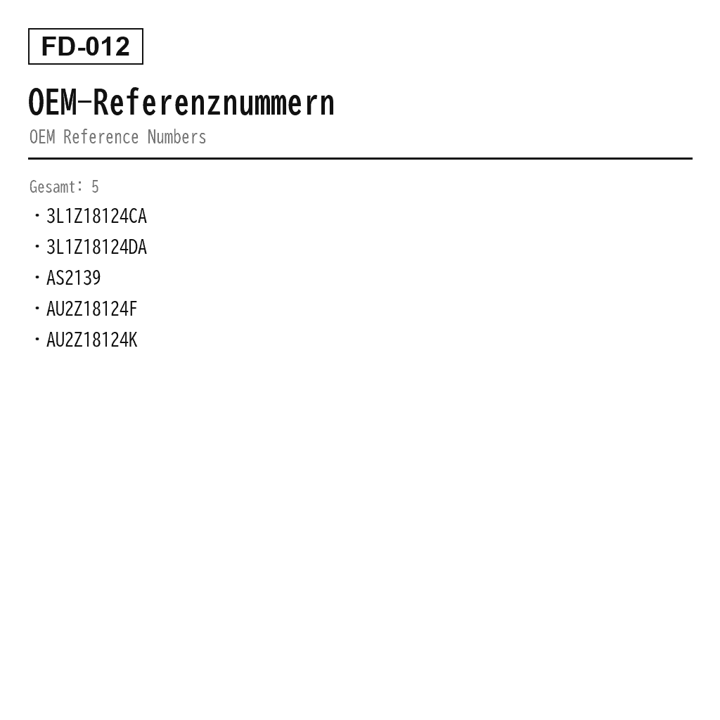 Ford Expedition 2003-2006 Vorne Luftfederbein (3L1Z18124CA, 3L1Z18124DA, AS-2139, AU2Z18124F, AU2Z18124K) 3