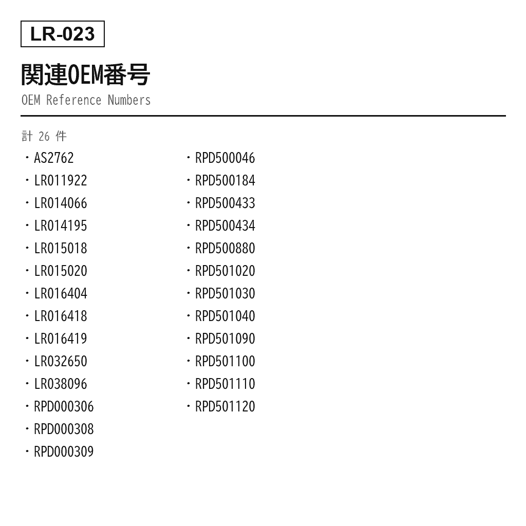 Land Rover（ランドローバー） Range Rover Sport Discovery 3/4 2010-2013 リアエアサスペンションストラット（AS-2762, LR011922, LR014066, LR014195, LR015018, LR015020, LR016404, LR016418, LR016419, LR032650, LR038096, RPD000306, RPD000308, RPD000309, RPD500046, RPD500184, RPD500433, RPD500434, RPD500880, RPD501020, RPD501030, RPD501040, RPD501090, RPD501100, RPD501110, RPD501120） 3
