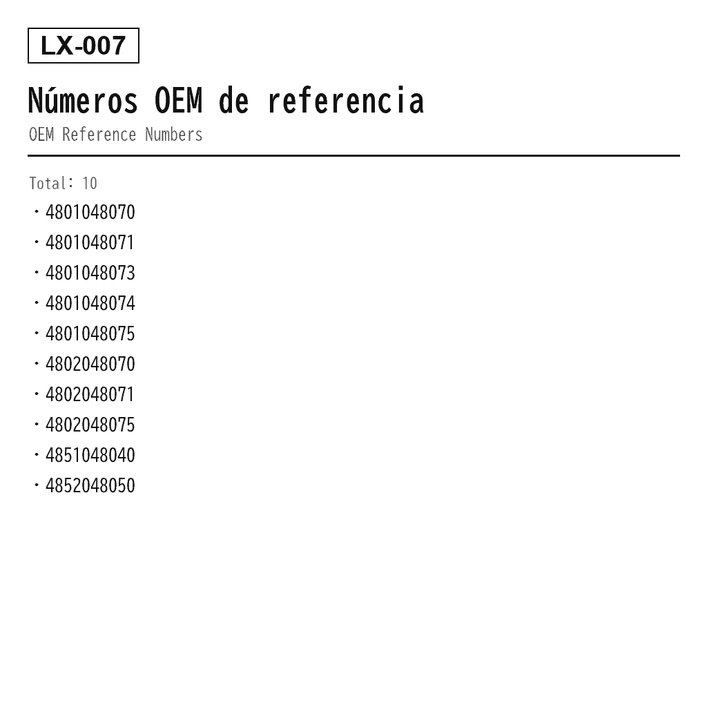 Lexus RX270 RX350 RX450h AL10 2009-2015 Delantero Puntal de Suspensión Neumática (48010-48070, 48010-48071, 48010-48073, 48010-48074, 48010-48075, 48020-48070, 48020-48071, 48020-48075, 48510-48040, 48520-48050) 3