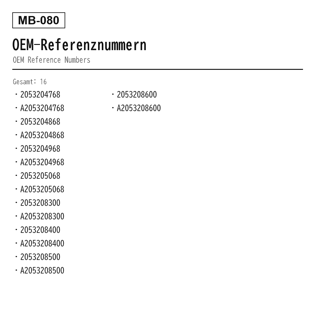 Mercedes Benz C-Class W205 2015-2020 Vorne Luftfederbein (2053204768, 2053204868, 2053204968, 2053205068, 2053208300, 2053208400, 2053208500, 2053208600, A2053204768, A2053204868, A2053204968, A2053205068, A2053208300, A2053208400, A2053208500, A2053208600) 3