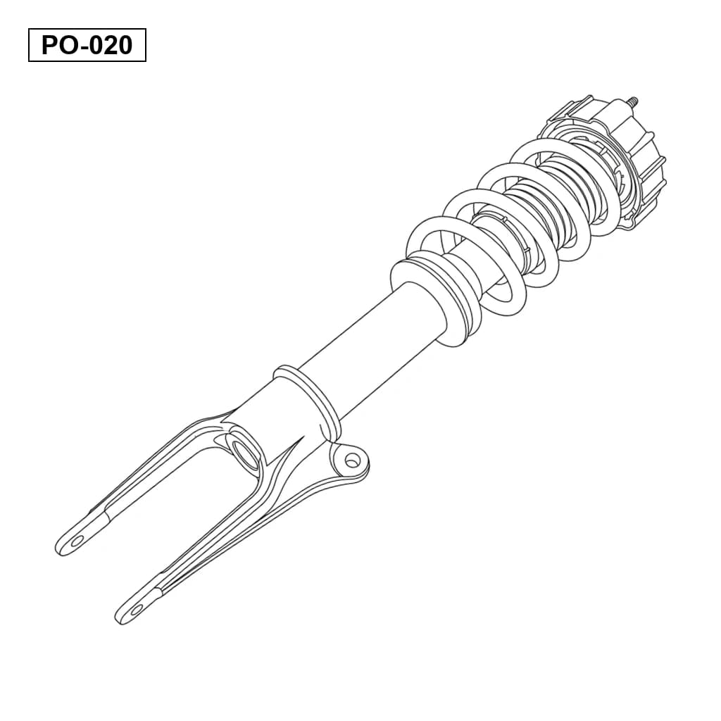 Porsche Panamera 970 2010-2016 Avant Jambe de Suspension Pneumatique