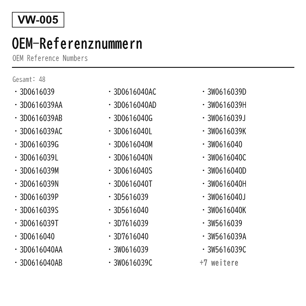 VolksWagen Phaeton 3D 2003-2012 Vorne Luftfederbein (3D0616039, 3D0616039AA, 3D0616039AB, 3D0616039AC, 3D0616039G, 3D0616039L, 3D0616039M, 3D0616039N, 3D0616039P, 3D0616039S, 3D0616039T, 3D0616040, 3D0616040AA, 3D0616040AB, 3D0616040AC, 3D0616040AD, 3D0616040G, 3D0616040L, 3D0616040M, 3D0616040N, 3D0616040S, 3D0616040T, 3D5616039, 3D5616040, 3D7616039, 3D7616040, 3W0616039, 3W0616039C, 3W0616039D, 3W0616039H, 3W0616039J, 3W0616039K, 3W0616040, 3W0616040C, 3W0616040D, 3W0616040H, 3W0616040J, 3W0616040K, 3W5616039, 3W5616039A, 3W5616039C, 3W5616040, 3W5616040A, 3W5616040C, 3W7616039, 3W7616040, 3W8616039, 3W8616040) 3
