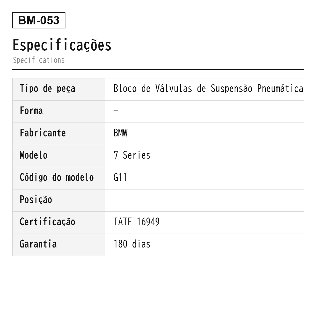 BMW 7 Series G11 G12 2015-2022 Bloco de Válvulas de Suspensão Pneumática (37206861882, 37206884682) 2