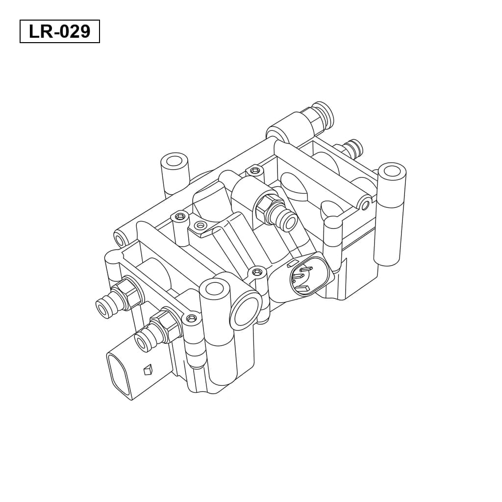 Land Rover Range Rover L322 2002-2009 مجموعة صمامات التعليق الهوائي