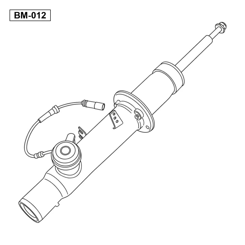 BMW X5 F15 X6 F16 2012-2019 Avant Amortisseur de Suspension Pneumatique
