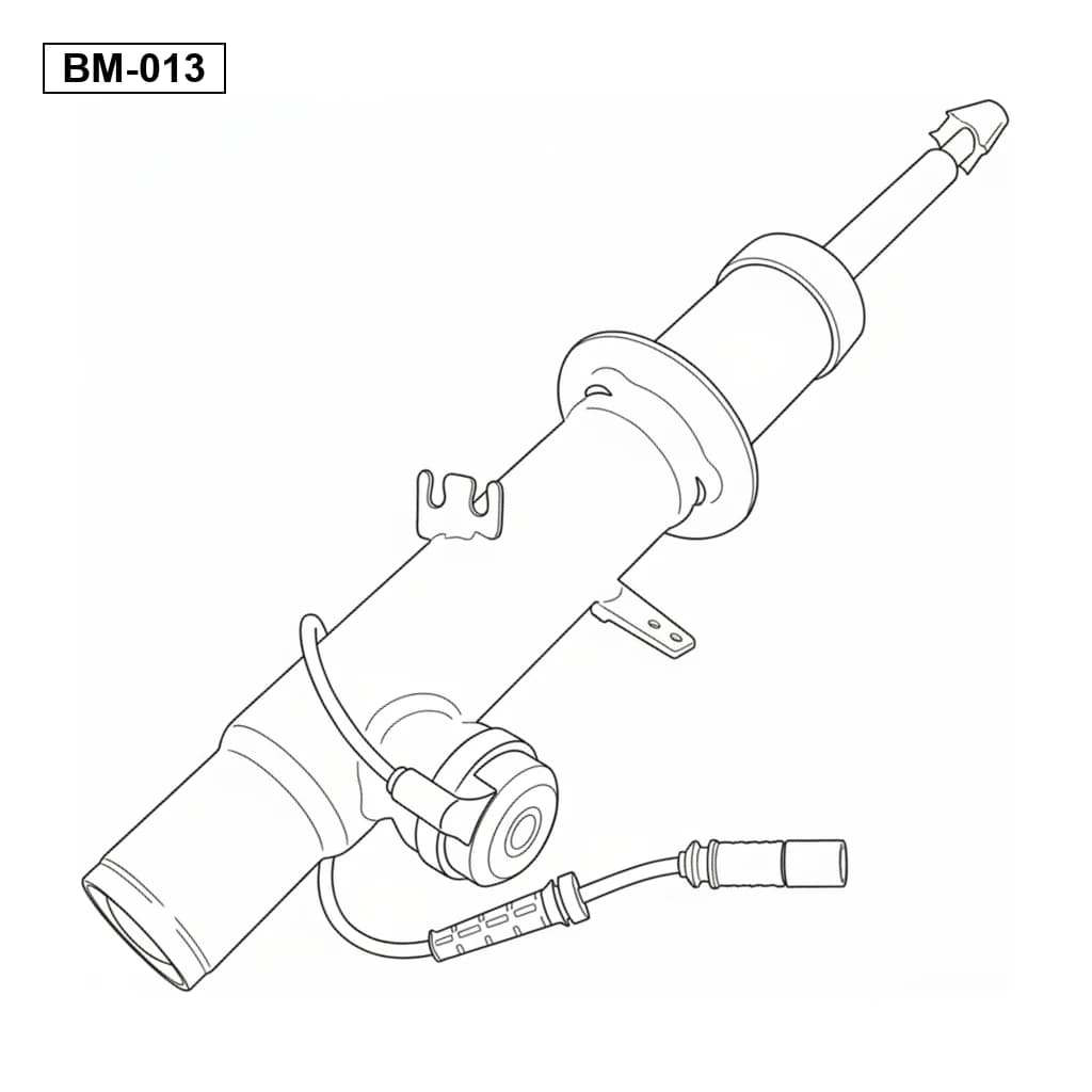 BMW X5 F15 F85 X6 F16 F86 2012-2019 Arrière Amortisseur de Suspension Pneumatique