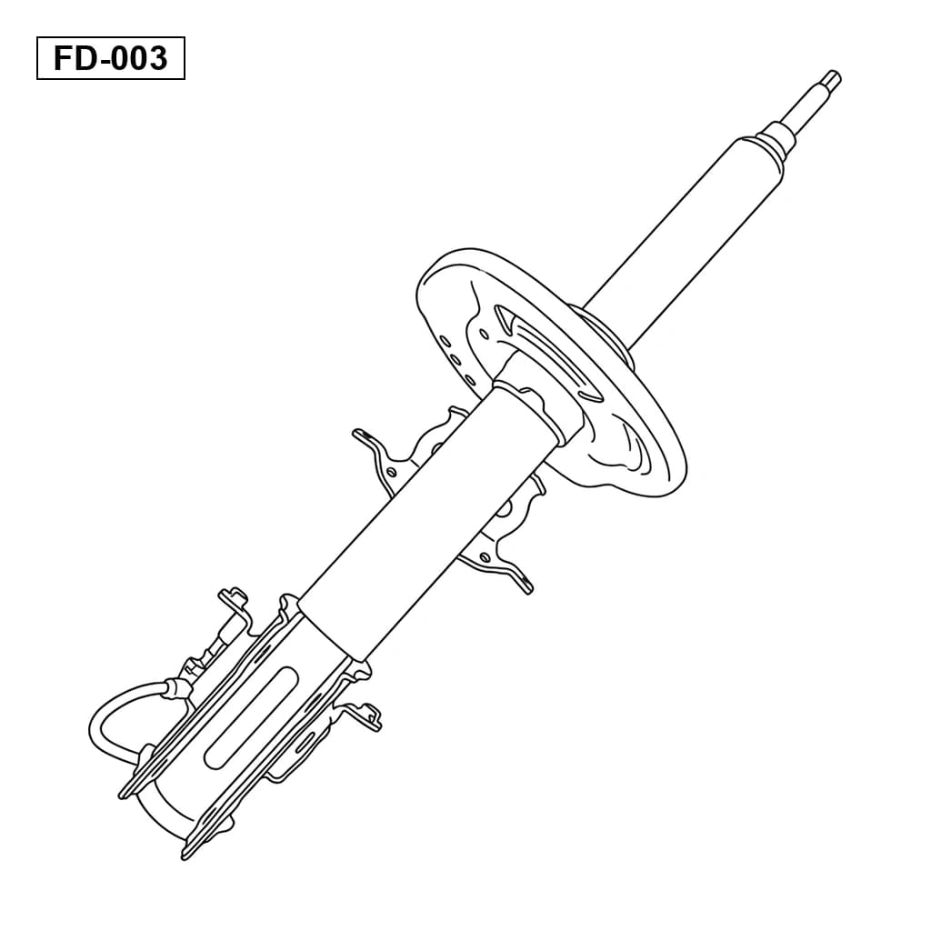 Ford Mustang 2015-2023 Avant Amortisseur de Suspension Pneumatique