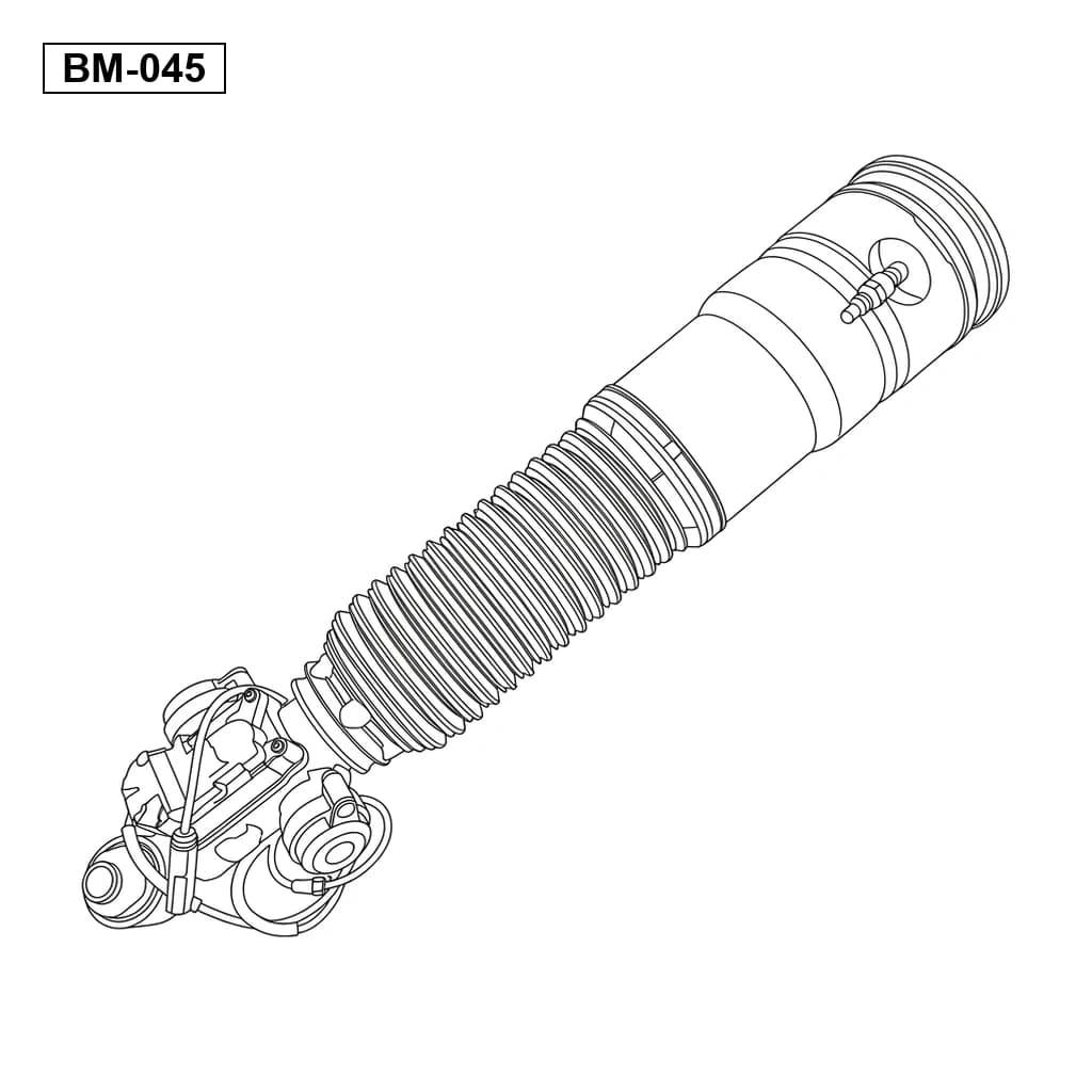 BMW 7 Series F01 F02 2007-2015 Arrière Jambe de Suspension Pneumatique