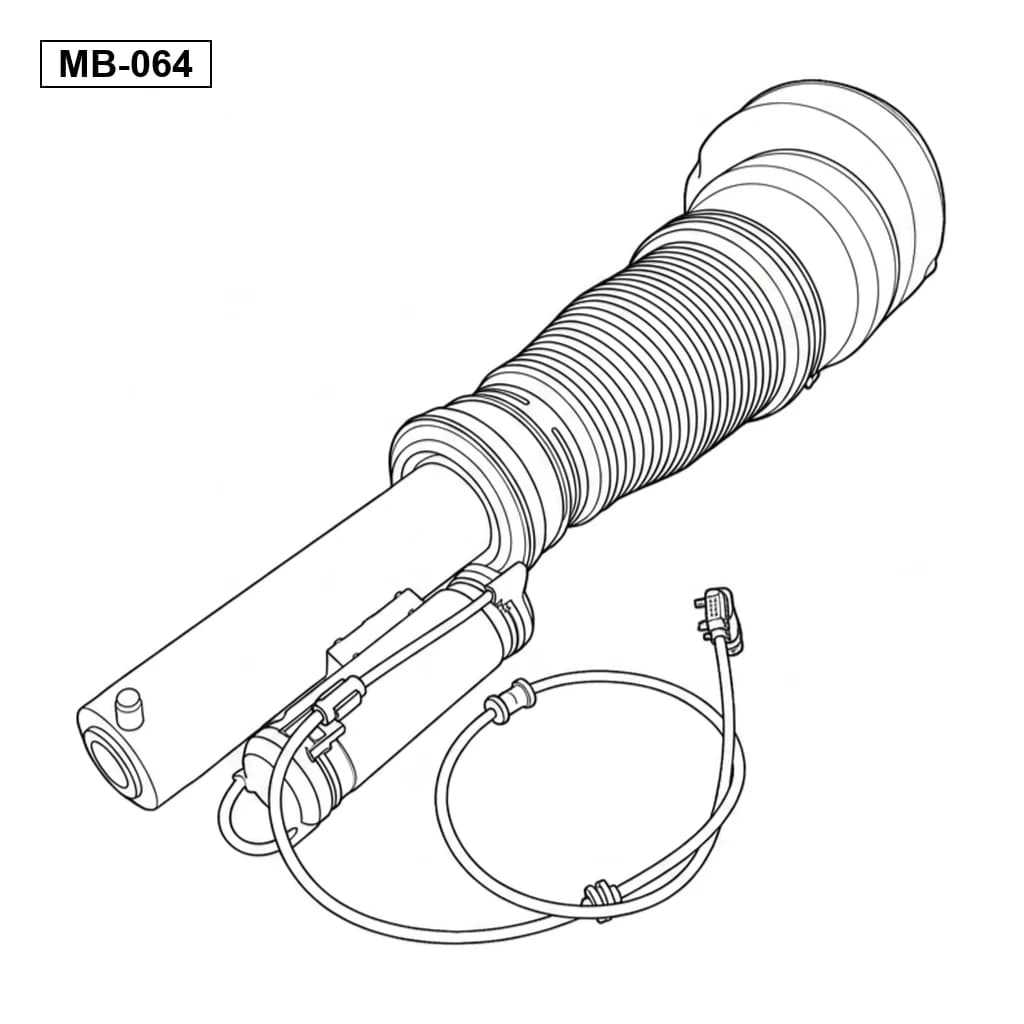 Mercedes Benz S-Class W221 2005-2015 前 空气悬挂减震支柱