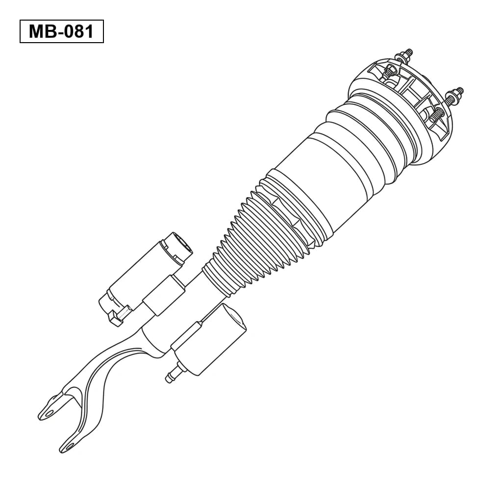 Mercedes Benz C-Class W205 C205 4MATIC 2015-2020 Avant Jambe de Suspension Pneumatique