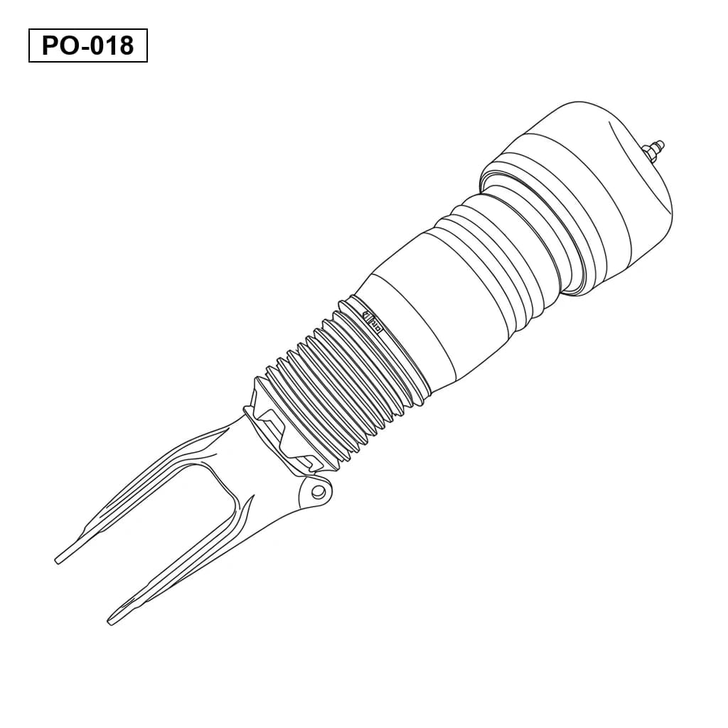 Porsche Panamera 970 2010-2013 Avant Jambe de Suspension Pneumatique