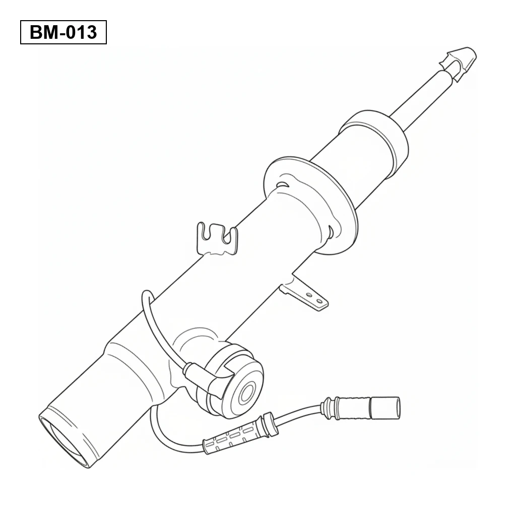 BMW X5 F15 F85 X6 F16 F86 2012-2019 リアエアサスペンションショックアブソーバー